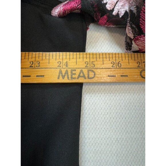 Lane Bryant Womens Embroidered Mesh Sleeves Floral Design Dress Plus Size 18 Bl - Picture 8 of 13